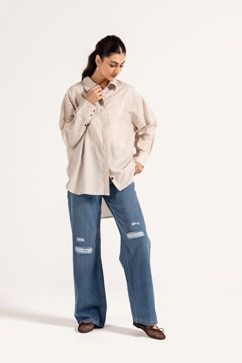 STRIPED BUTTON-DOWN SHIRT