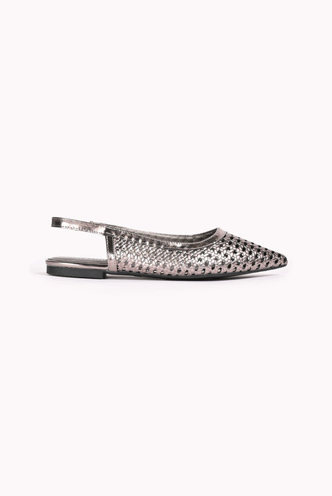 METALLIC SLING BACK