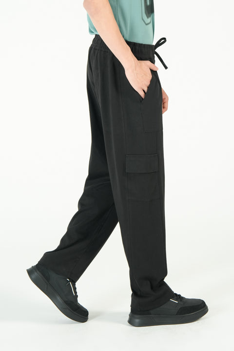 BAGGY FIT DOUBLE SIDE DRAWCORD CARGO TROUSER