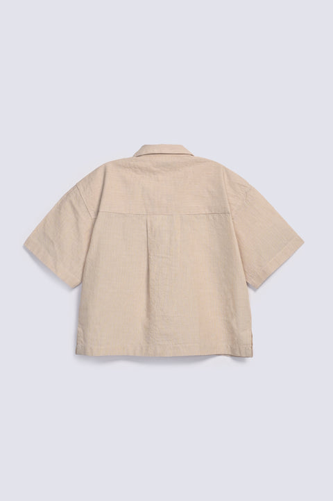 BOYS STRIPED BOXY FIT SHIRT