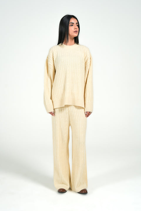 CHUNKY FAUX FUR JUMPER