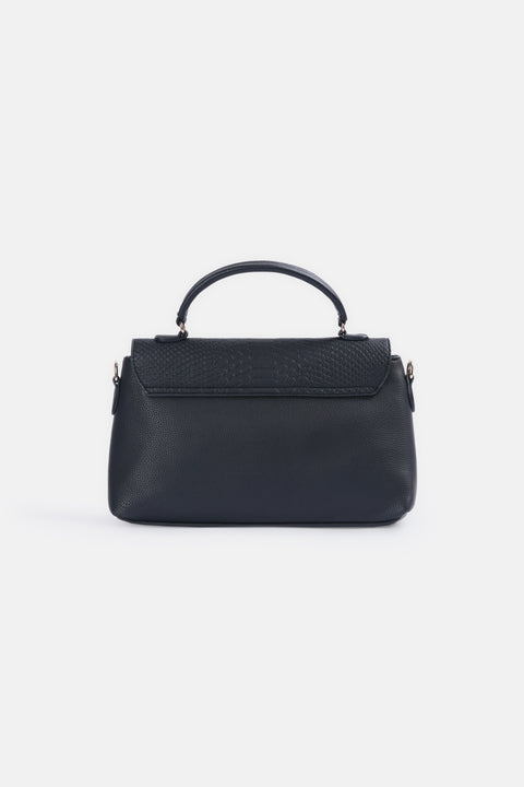 TEXTURED FLAP HAND BAG