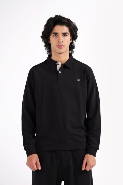 RELAXED FIT FULL SLEEVE POLO