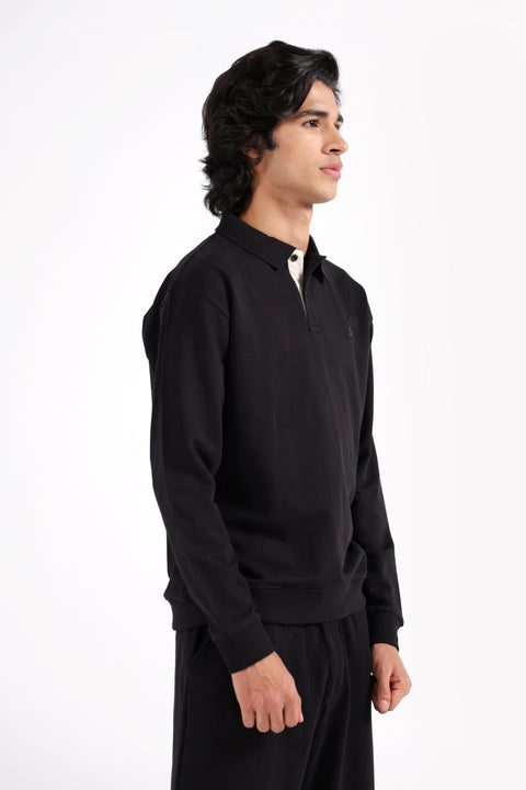 RELAXED FIT FULL SLEEVE POLO