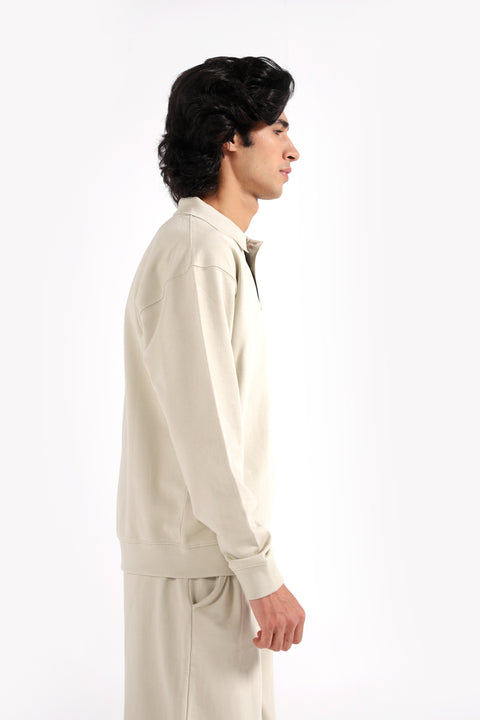 RELAXED FIT FULL SLEEVE POLO