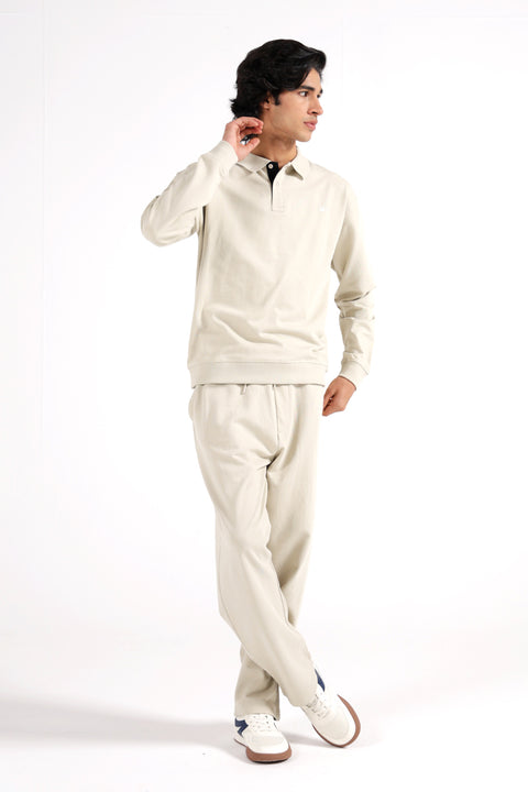 RELAXED FIT FULL SLEEVE POLO