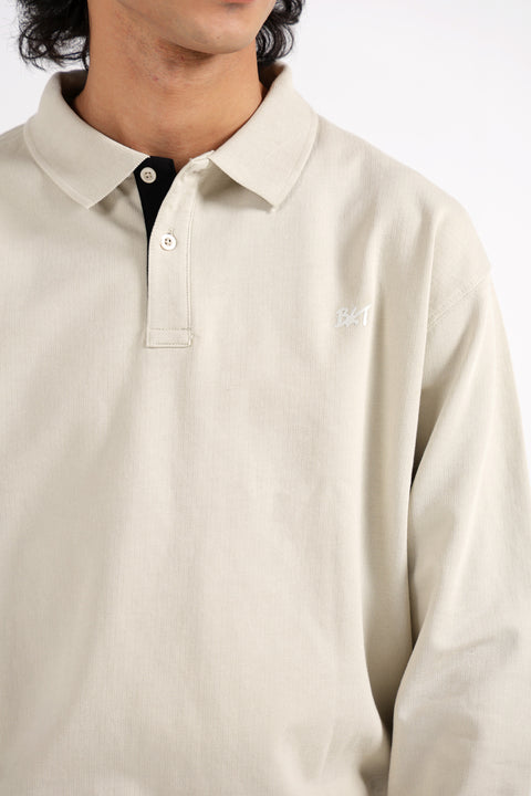 RELAXED FIT FULL SLEEVE POLO