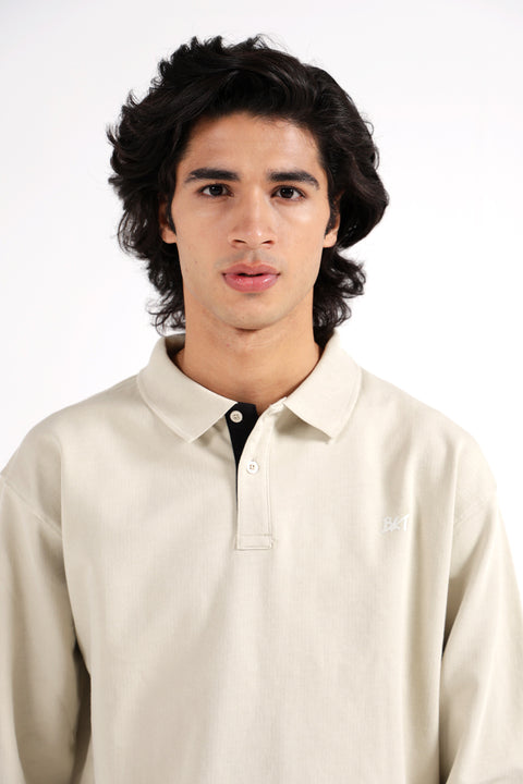 RELAXED FIT FULL SLEEVE POLO