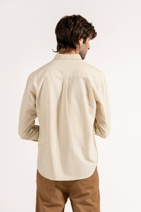 BUTTON OXFORD STRIPE SHIRT
