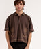 BOXY FIT BUTTON DOWN EMBROIDERY POLO