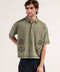 BOXY FIT BUTTON-DOWN EMBROIDERY POLO