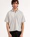 RELAXED FIT JOHNNY COLLAR TEXTURED POLO