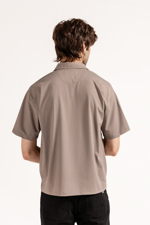 RELAXED FIT JOHNNY COLLAR TEXTURED POLO