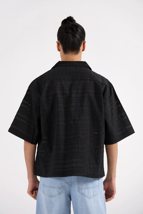 BOXY FIT RESORT COLLAR SHIRT