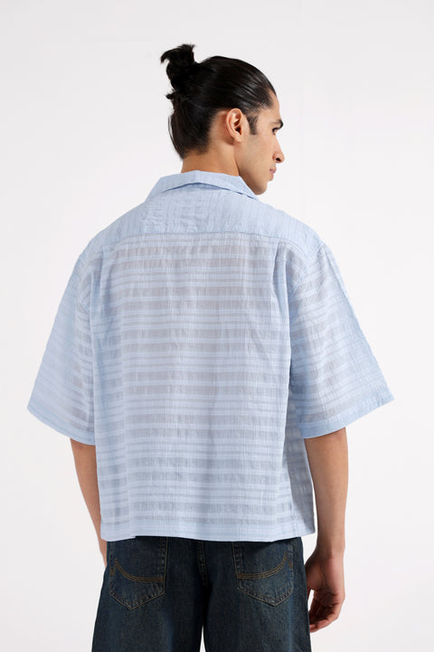 BOXY FIT RESORT COLLAR SHIRT