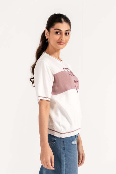 GRAPHIC KNITTED TEE