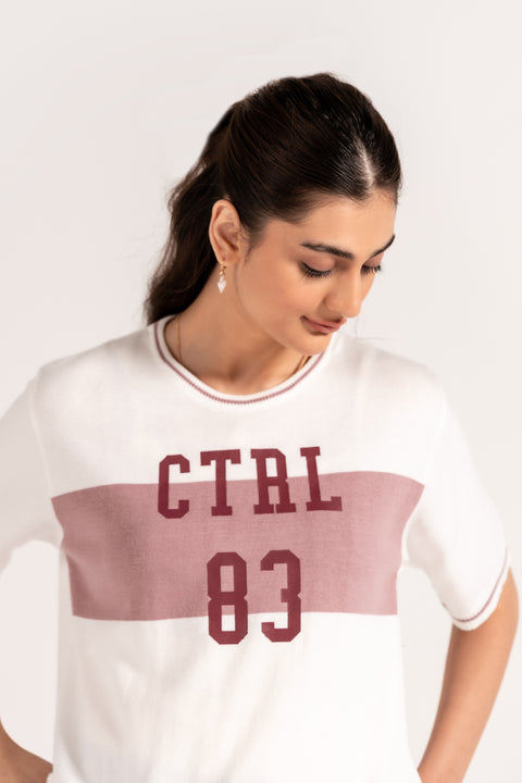 GRAPHIC KNITTED TEE