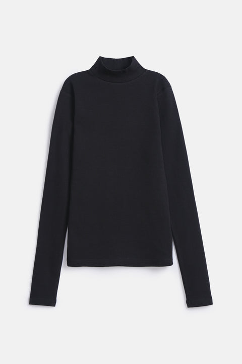 RIBBED HIGHNECK TOP