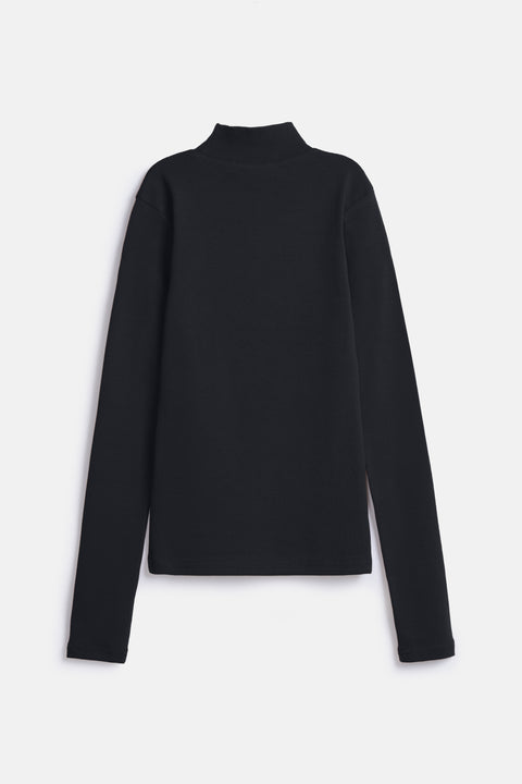 RIBBED HIGHNECK TOP