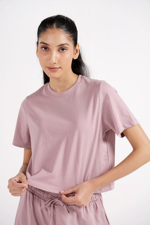 BASIC CROPPED TEE