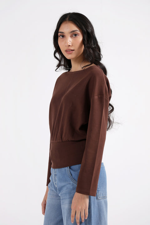 WAIST-FITTED KIMONO TOP