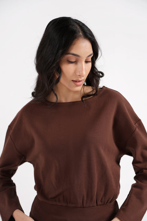 WAIST-FITTED KIMONO TOP