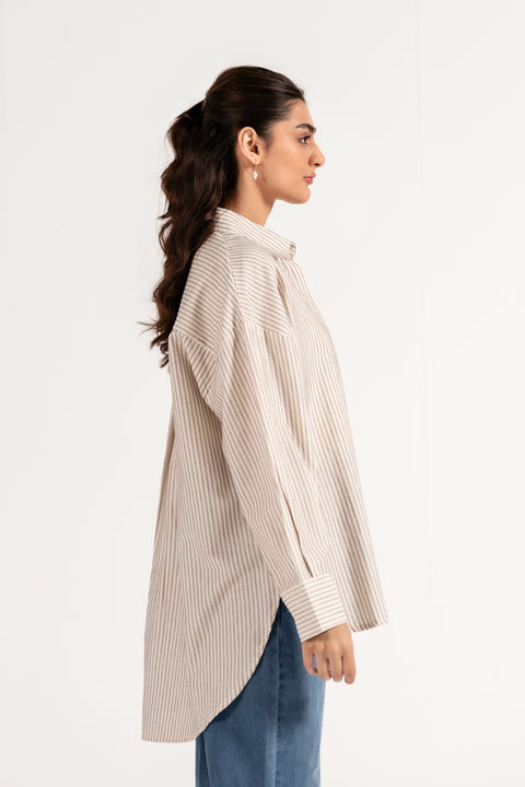 STRIPED BUTTON-DOWN SHIRT