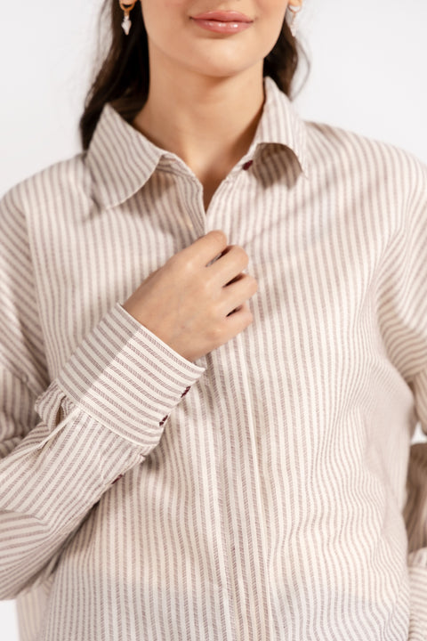 STRIPED BUTTON-DOWN SHIRT