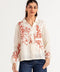 PRINTED PEPLUM TOP