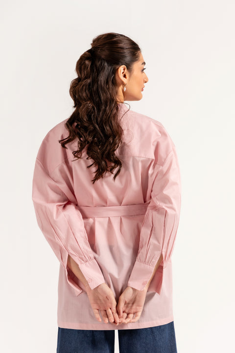 PLEATED PEPLUM TOP