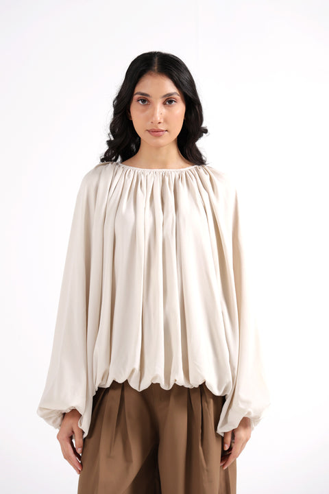 GATHERED BALLOON TOP