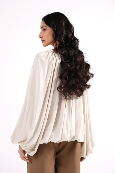 GATHERED BALLOON TOP