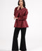 BELTED PEPLUM TOP