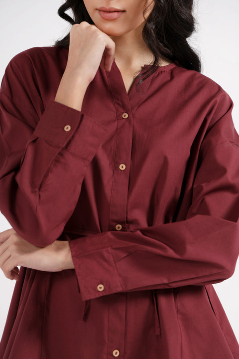 BELTED PEPLUM TOP