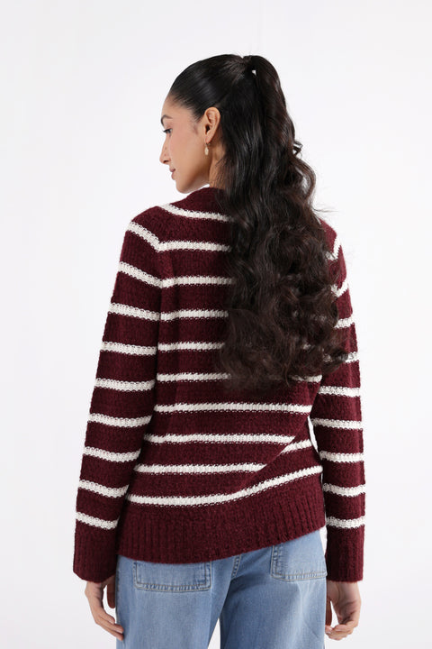 TEXTURED STRIPED SWEATERS