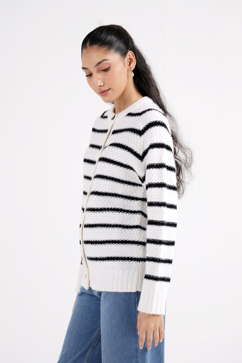 TEXTURED STRIPED SWEATERS