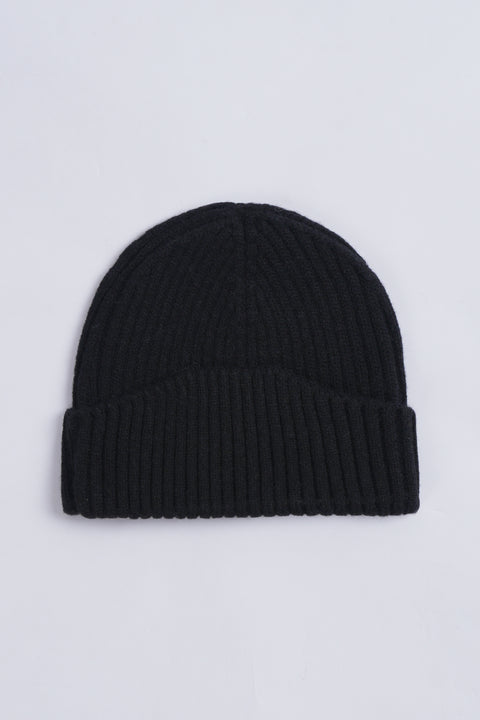FOLD-OVER RIB BEANIE