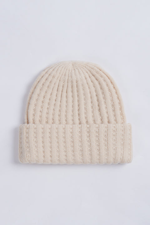 TEXTURED CHUNKY KNIT BEANIE