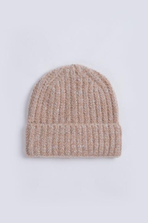 SEQUIN CHUNKY KNIT BEANIE