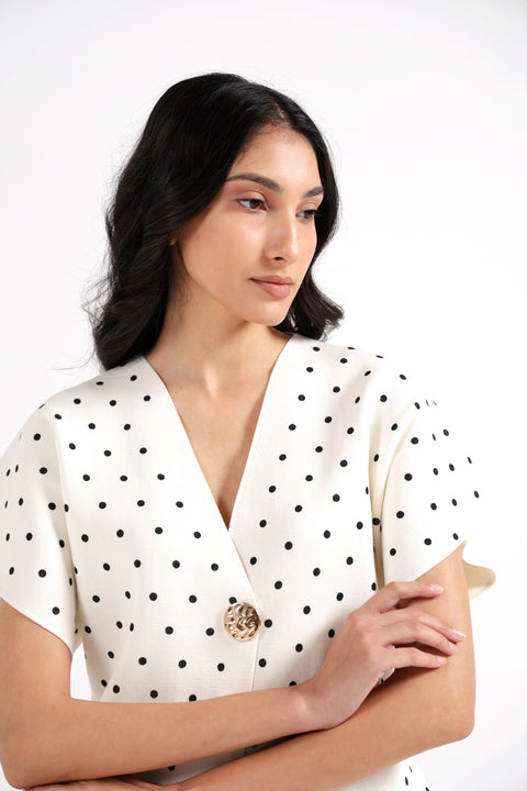 POLKA DOT KIMONO SWEATER