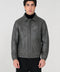 FAUX LEATHER BOMBER JACKET
