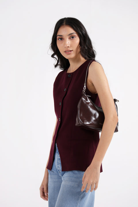 PANELLED SWEATER VEST