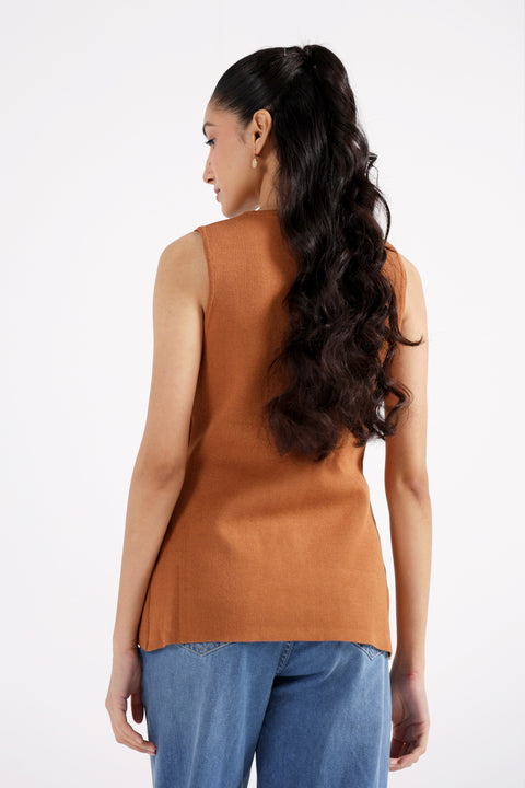 PANELLED SWEATER VEST