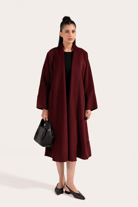 SHAWL COLLAR LONG COAT
