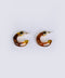 RESIN HOOP EARRINGS