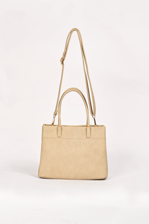 TEXTURED TOP HANDLE BAG
