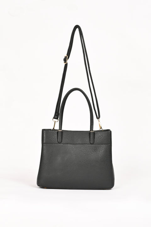 TEXTURED TOP HANDLE BAG