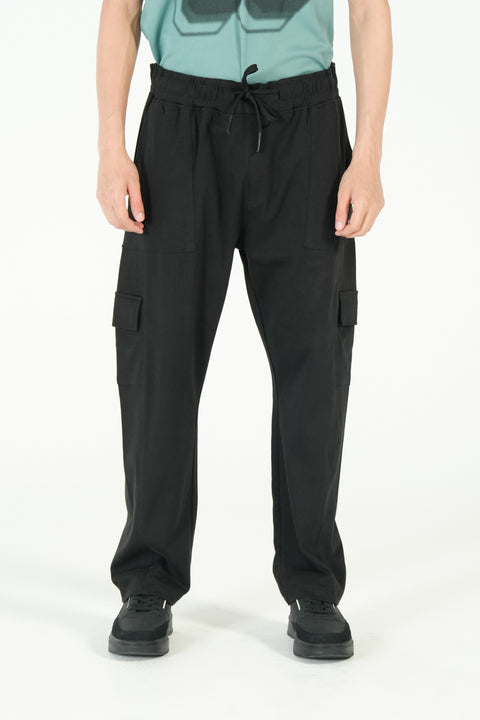 BAGGY FIT DOUBLE SIDE DRAWCORD CARGO TROUSER