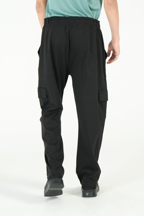 BAGGY FIT DOUBLE SIDE DRAWCORD CARGO TROUSER