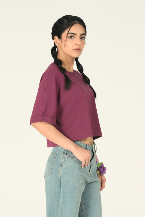 CROPPED KIMONO TEE